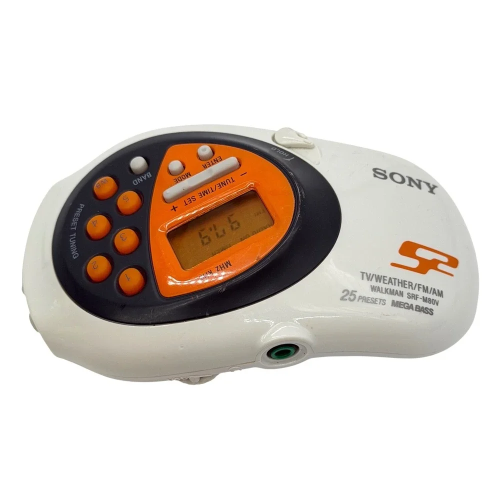 Sony S2 Sports Walkman SRF-M80V Digital FM AM Weather Radio Mega Bass Tested